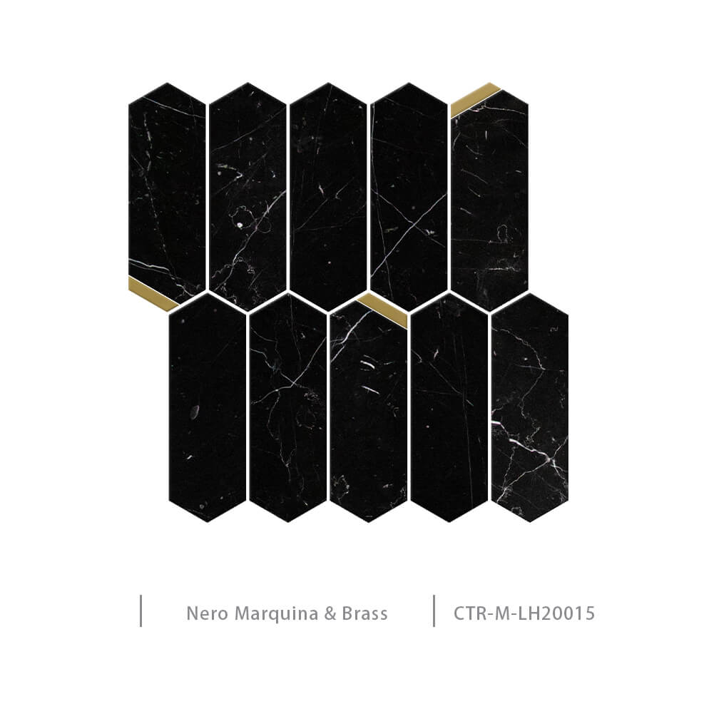 Long Hexagon Marble Mosaic Manufacturer