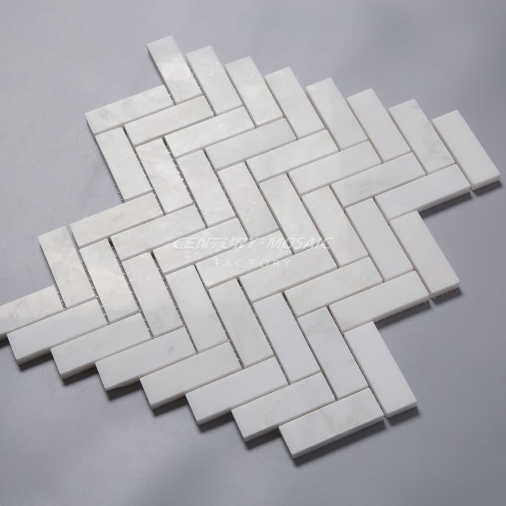 1"x 3" Herringbone Marble Mosaic Manufacturer