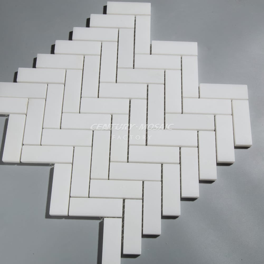1"x 3" Herringbone Marble Mosaic Manufacturer