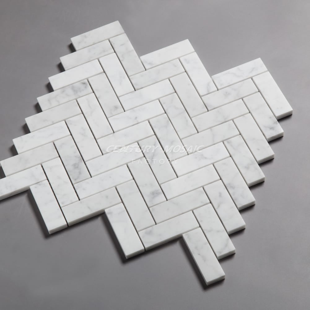 1"x 3" Herringbone Marble Mosaic Manufacturer