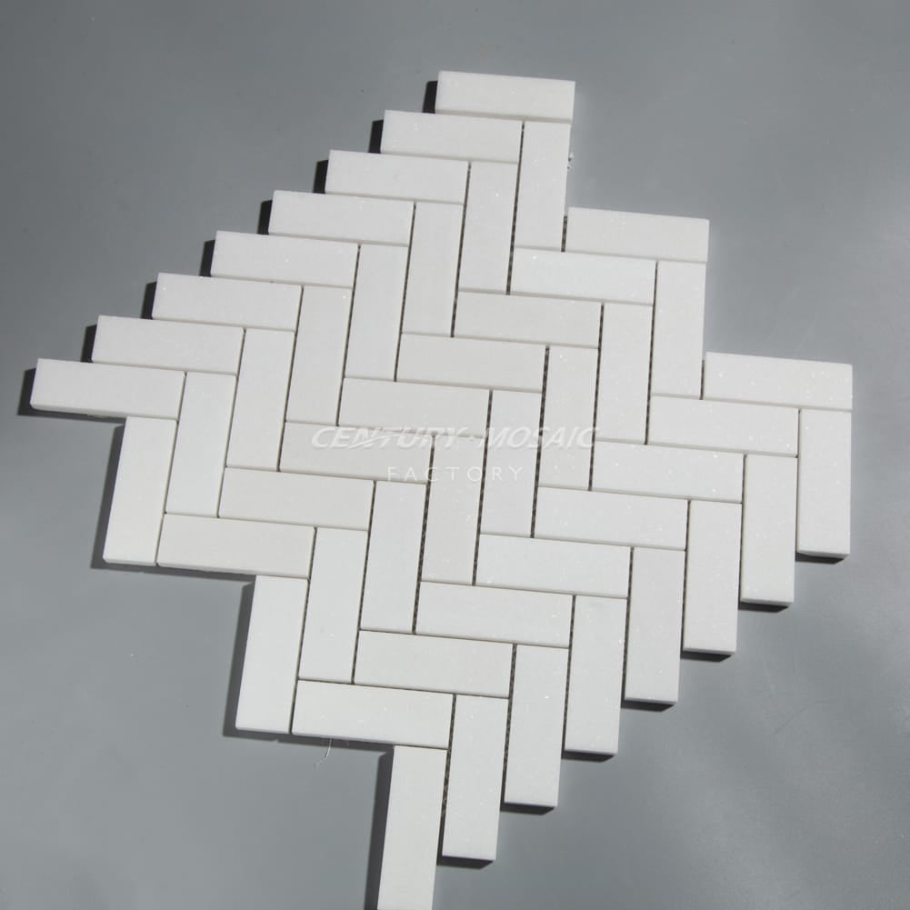 1"x 3" Herringbone Marble Mosaic Manufacturer