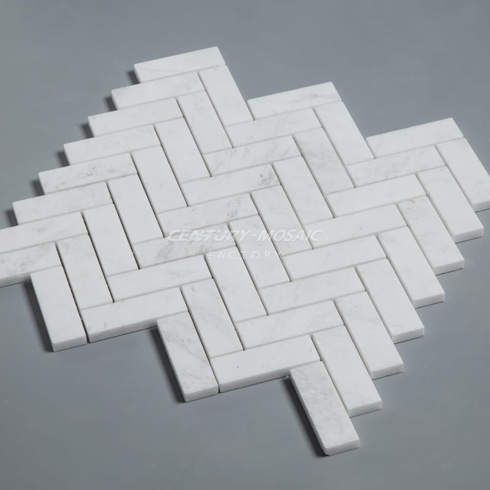1"x 3" Herringbone Marble Mosaic Manufacturer