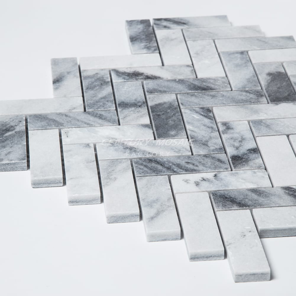 1"x 3" Herringbone Marble Mosaic Manufacturer