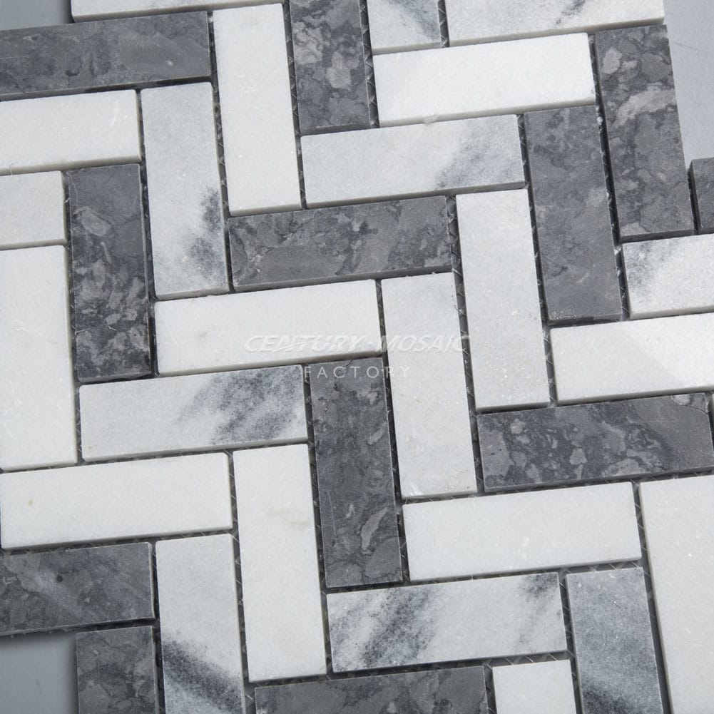 1"x 3" Herringbone Marble Mosaic Manufacturer