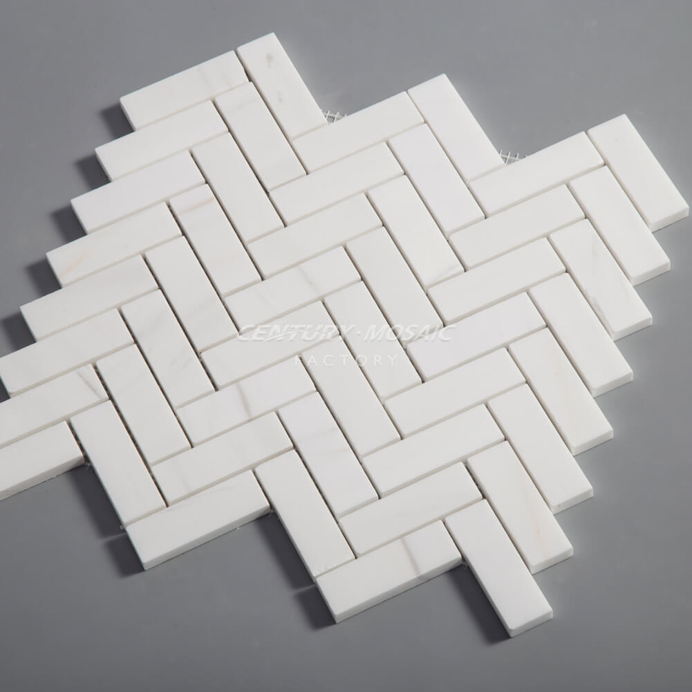 1"x 3" Herringbone Marble Mosaic Manufacturer