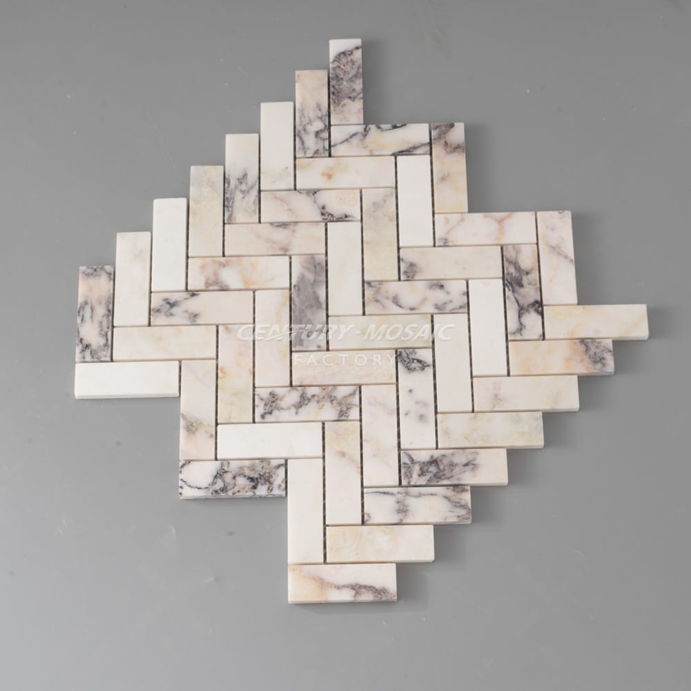 1"x 3" Herringbone Marble Mosaic Manufacturer