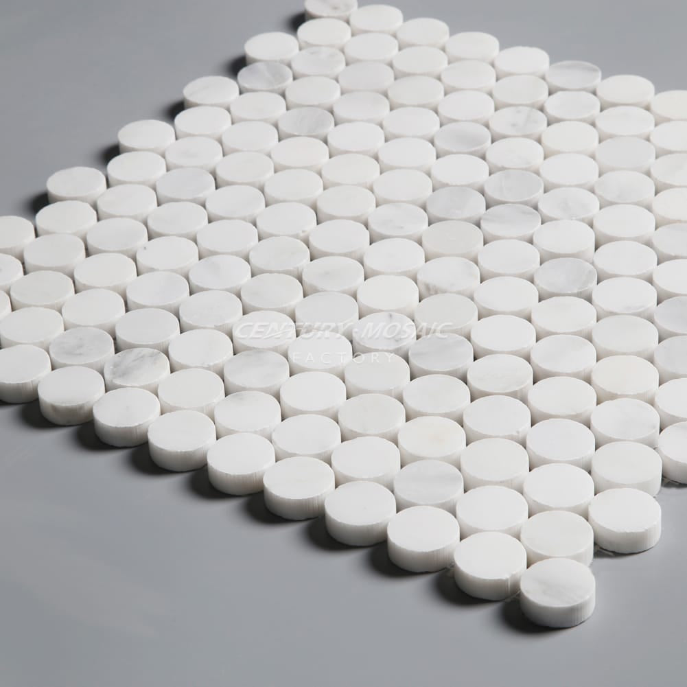 1" Penny Round Marble Mosaic Manufacturer