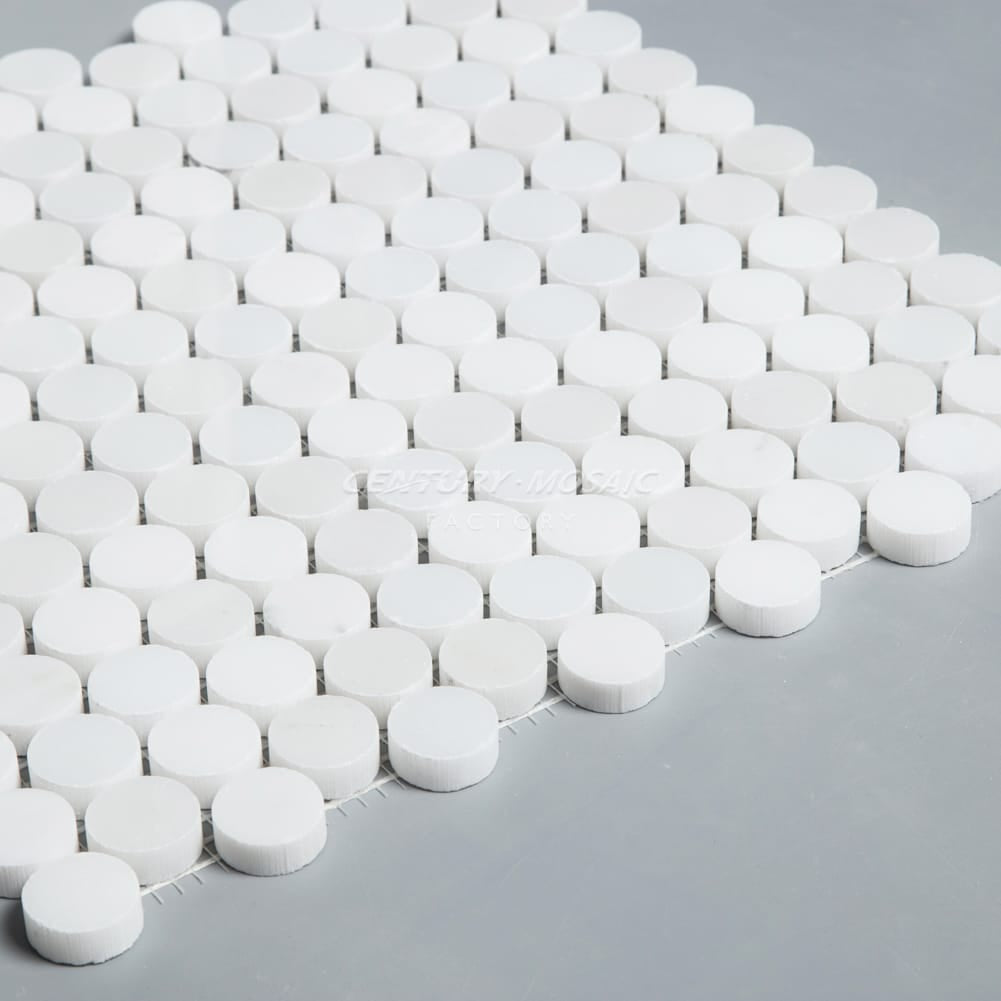 1" Penny Round Marble Mosaic Manufacturer