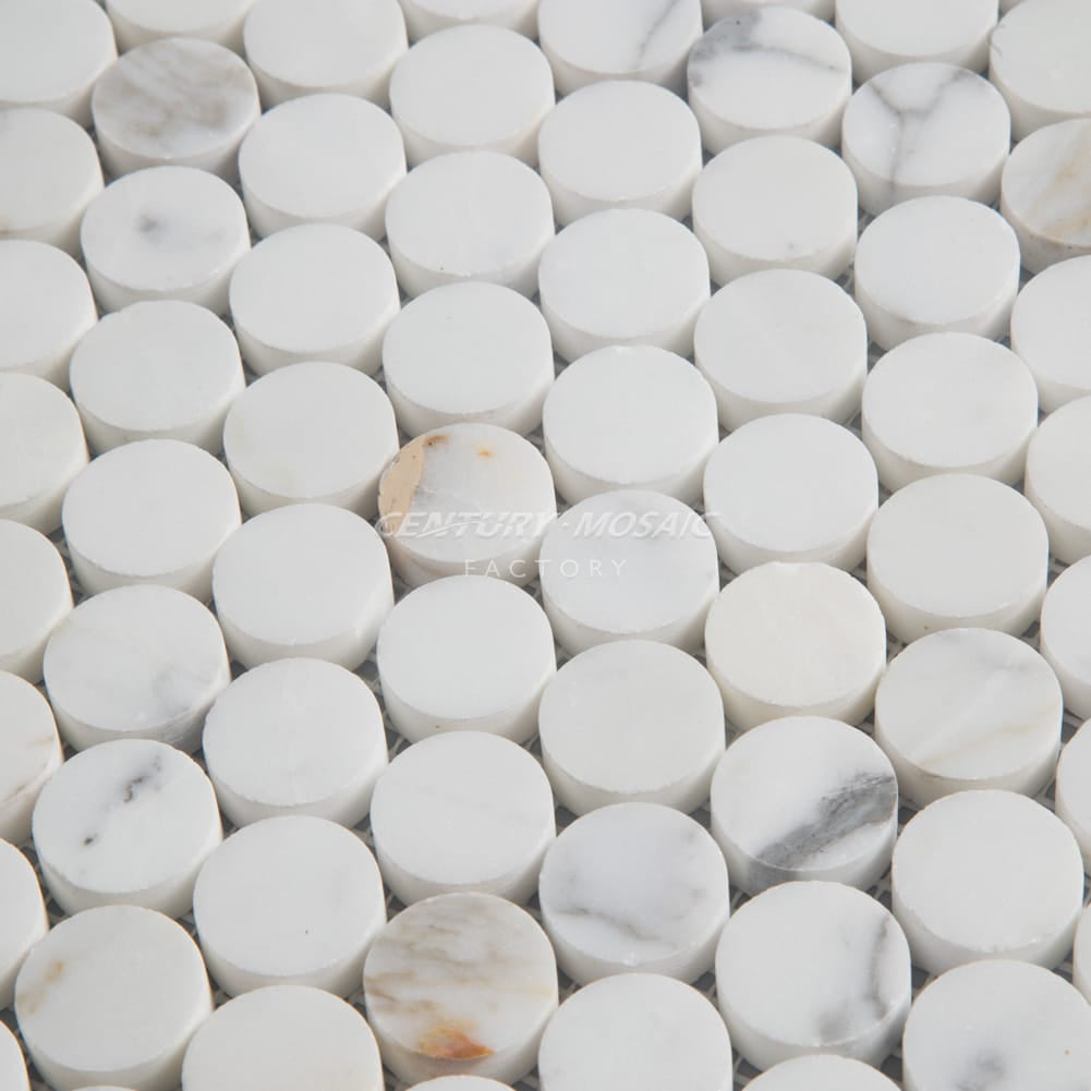 1" Penny Round Marble Mosaic Manufacturer