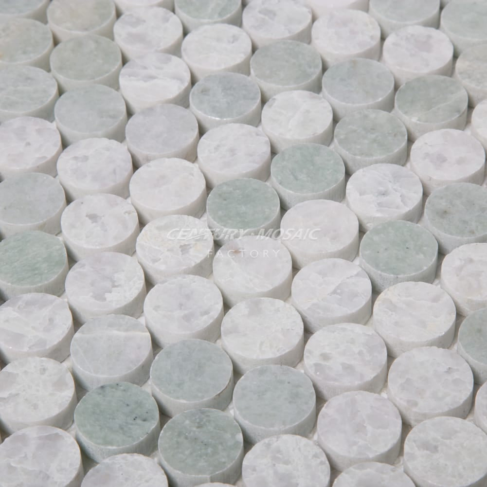 1" Penny Round Marble Mosaic Manufacturer