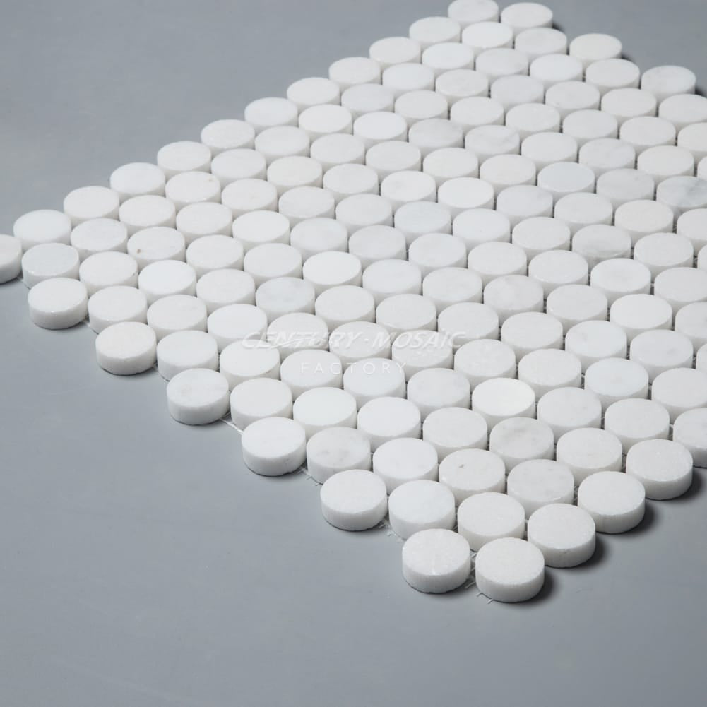 1" Penny Round Marble Mosaic Manufacturer