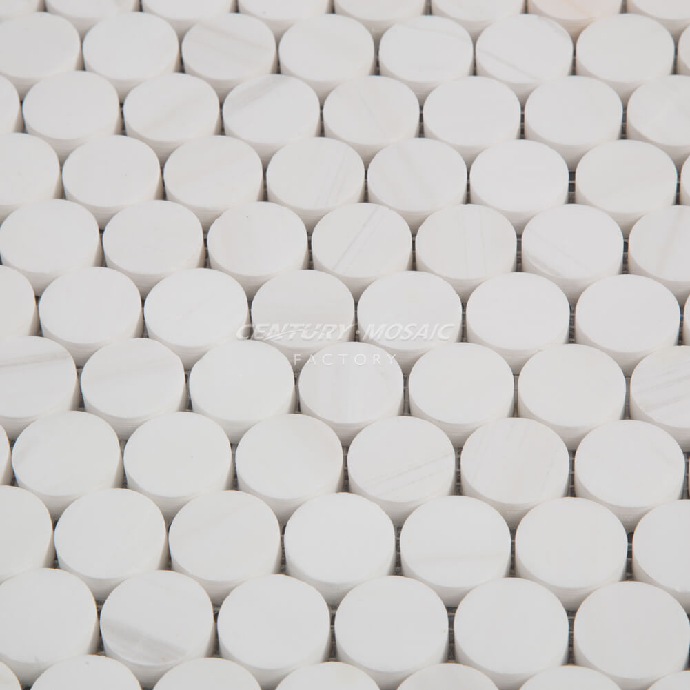 1" Penny Round Marble Mosaic Manufacturer