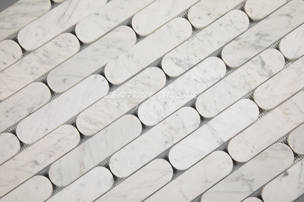 Elongated Oval Marble Mosaic Manufacturer