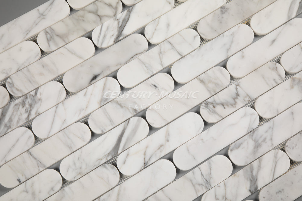 Elongated Oval Marble Mosaic Manufacturer