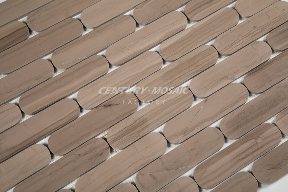 Elongated Oval Marble Mosaic Manufacturer