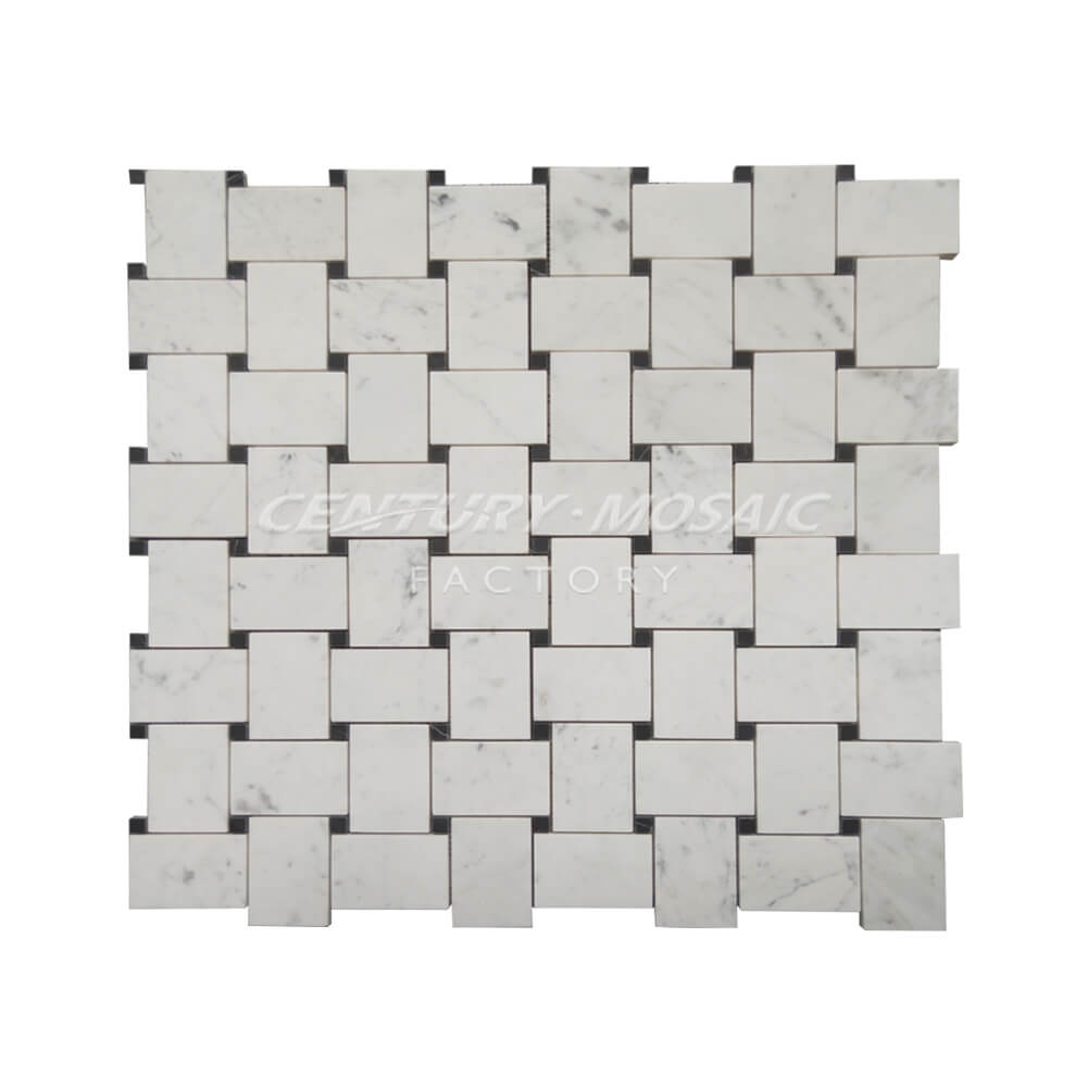 Basketweave Honed Mosaic In Stock
