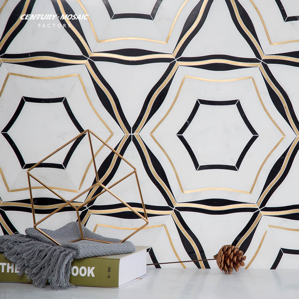 Waterjet Marble Mosaic Wholesale