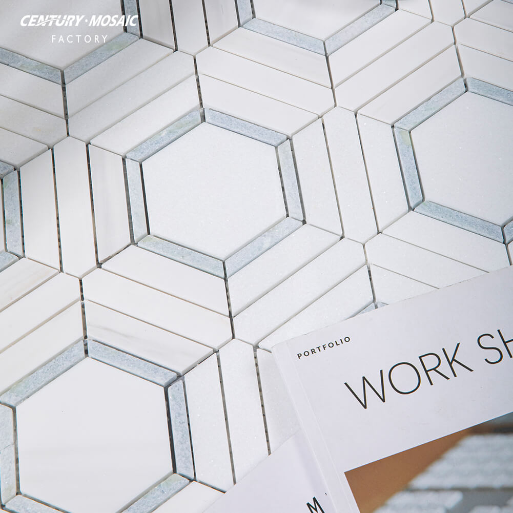 Century Mosaic Hexagon Marble Tile Wholesale