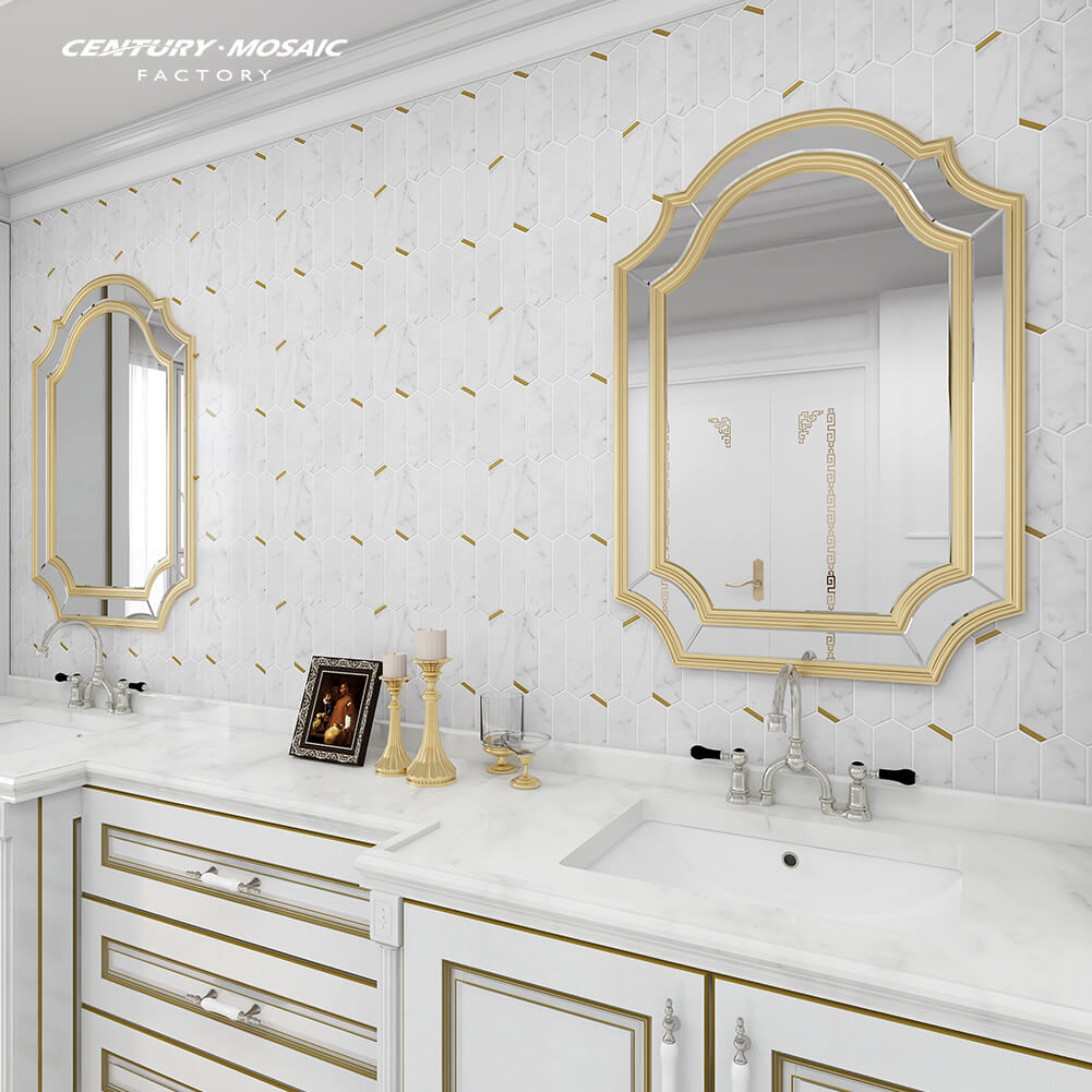 Century Mosaic Hexagon Marble Tile Wholesale