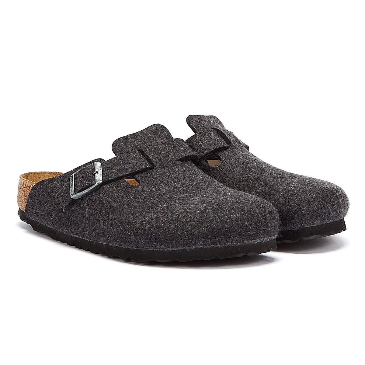 Birkenstock Boston Grey Slippers