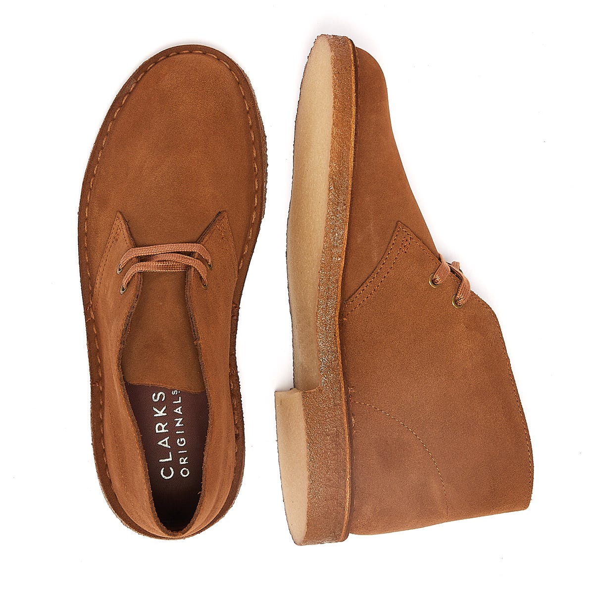 Clarks Originals Desert Trek Suede Mens Cola Boots