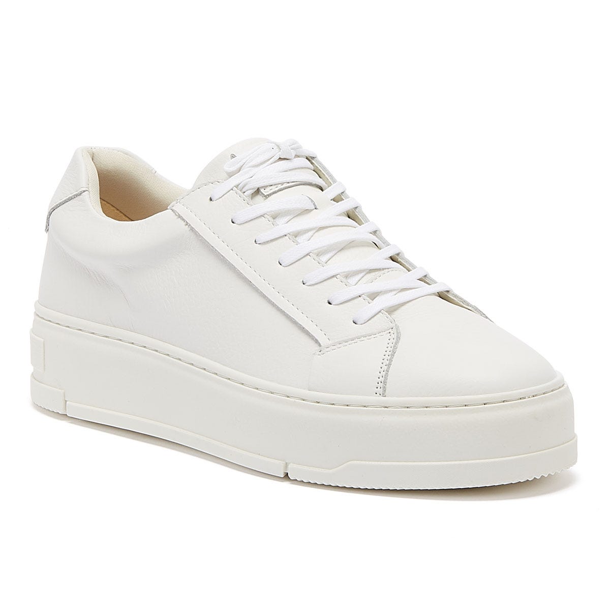 Vagabond Judy Leather Womens White Trainers