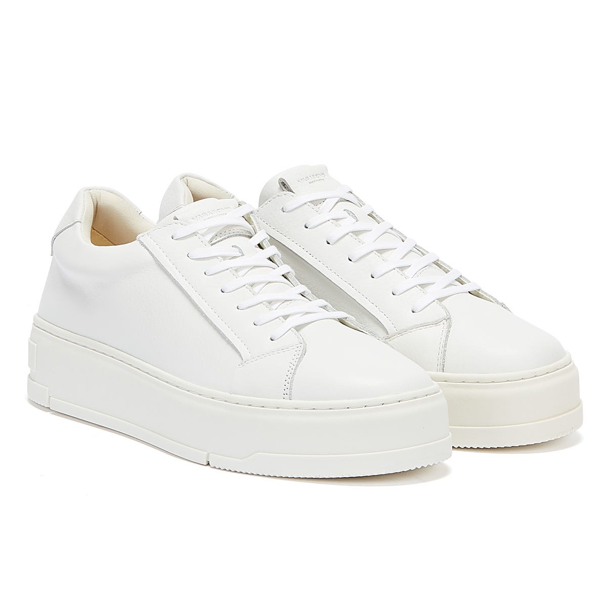 Vagabond Judy Leather Womens White Trainers