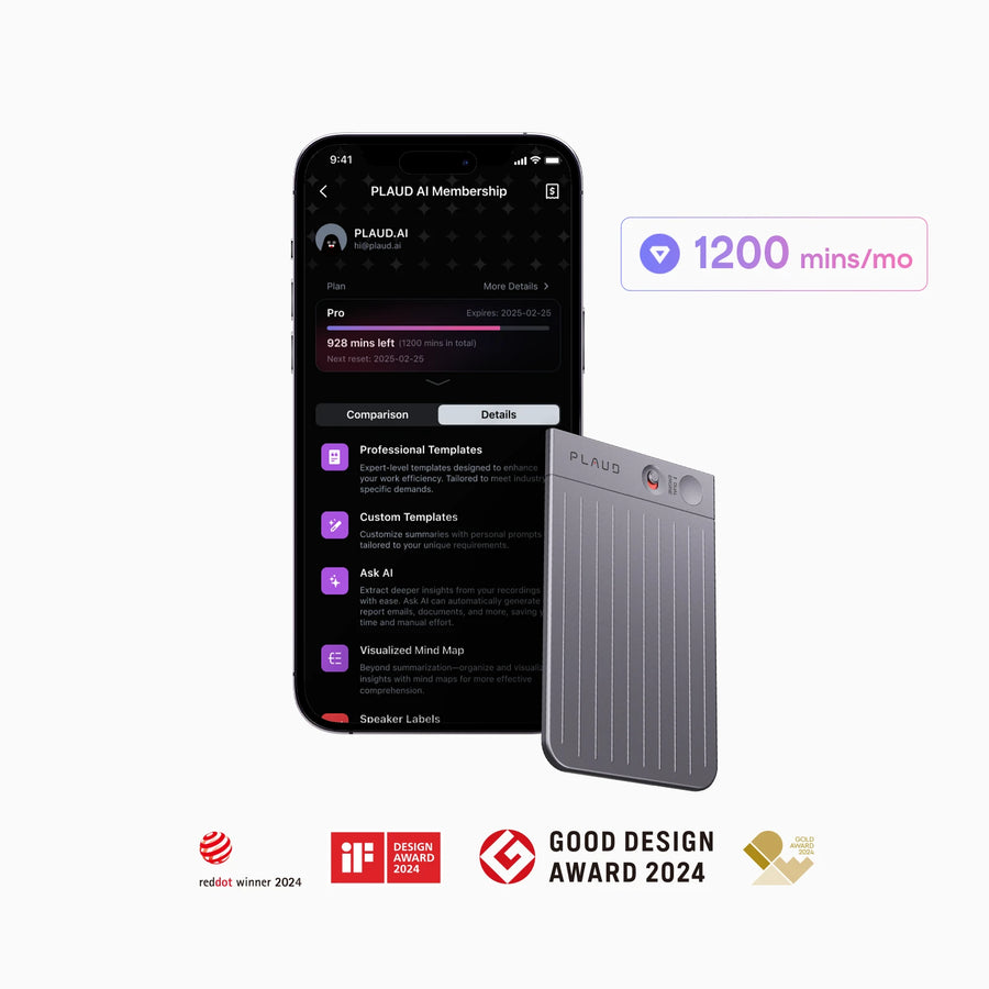 Plaud Note & AI Annual Pro Plan
