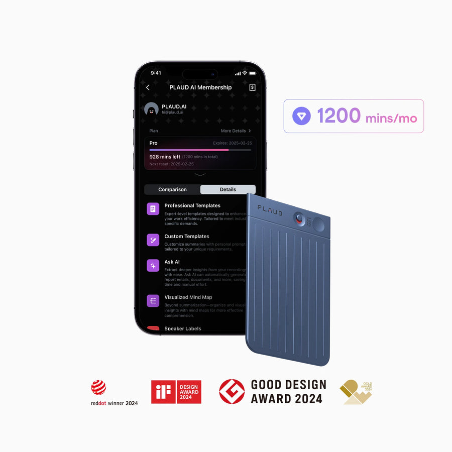 Plaud Note & AI Annual Pro Plan
