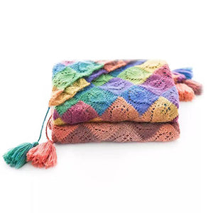 NICEEC 4 Skeins Soft Baby Yarn 100% Cotton Yarn for Crochet Knitting 4 Ply Yarn Blanket Yarn for DIY Craft Fingering Weight Yarn Total Length 4175yds/