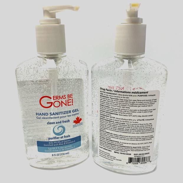 Anti-Bacterial Gel Hand Sanitizer 8 oz.