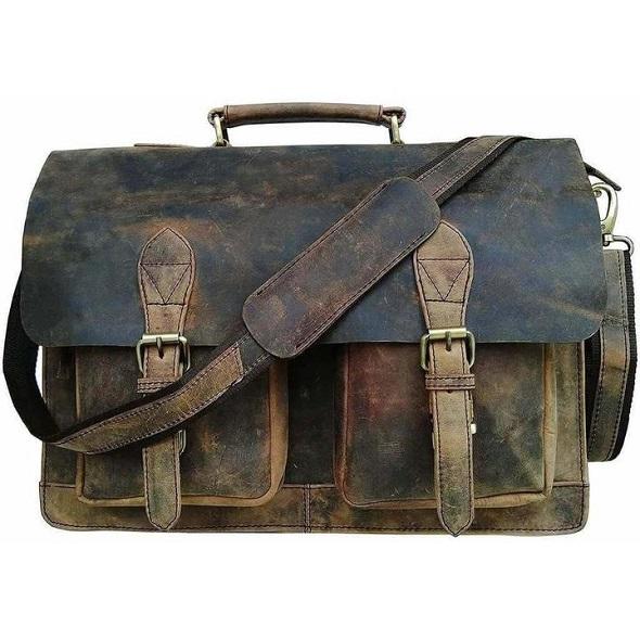Forrest Buffalo Leather Briefcase for Men