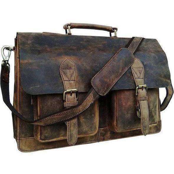 Forrest Buffalo Leather Briefcase for Men