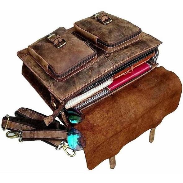 Forrest Buffalo Leather Briefcase for Men