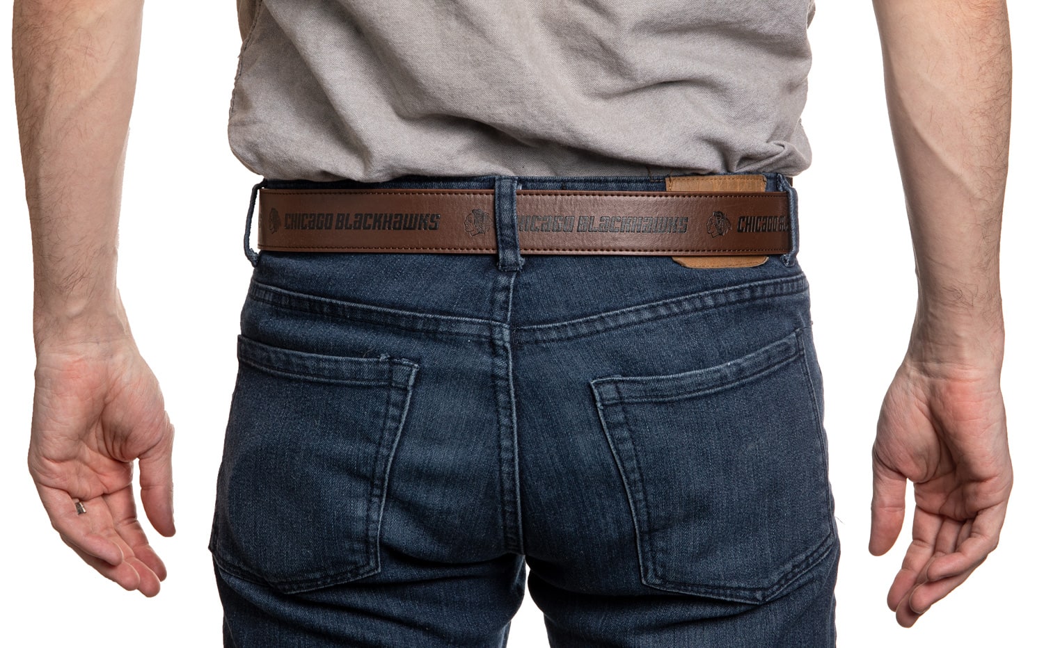 Chicago Blackhawks Adjustable Leather Belt