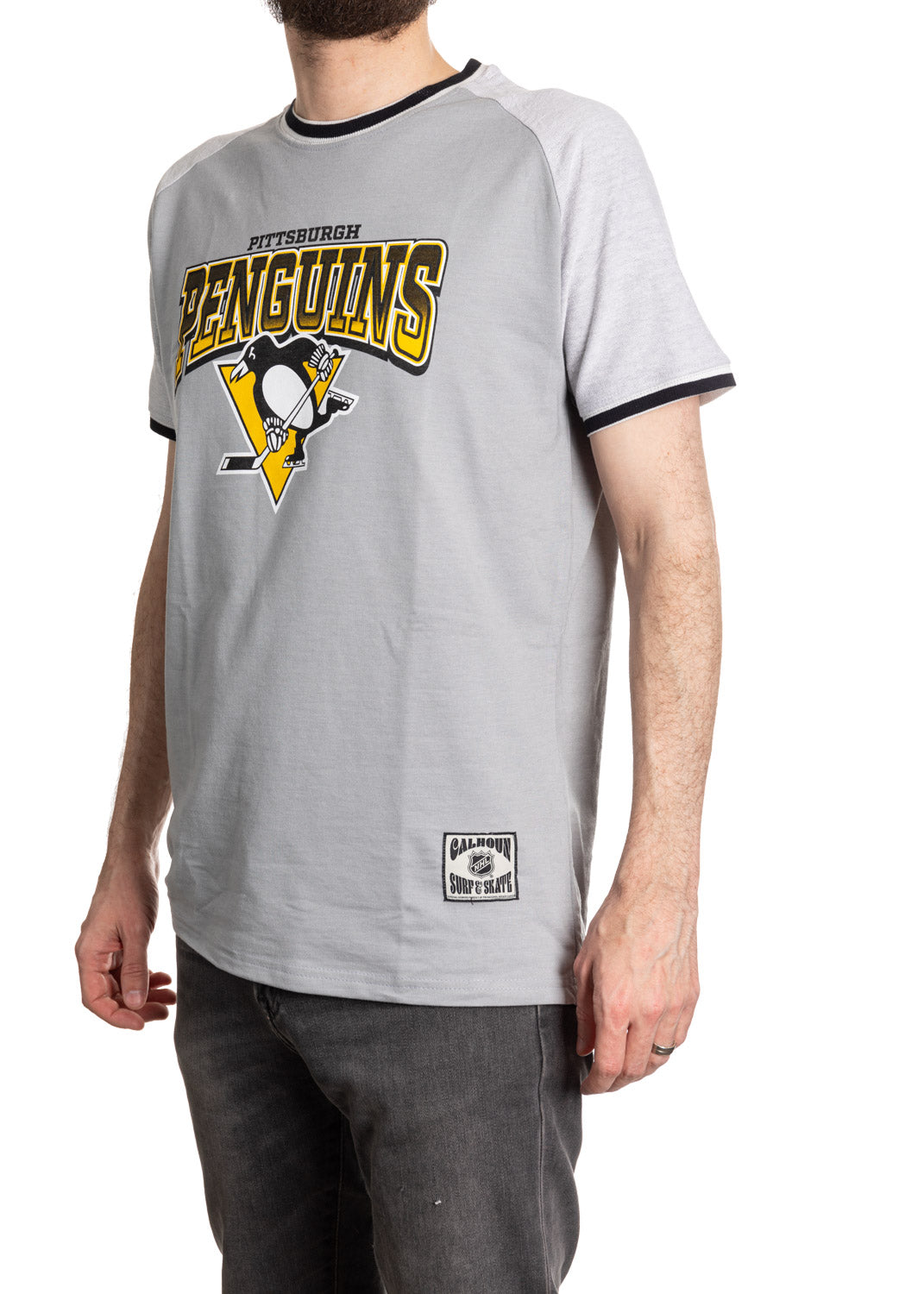 Pittsburgh Penguins Reverse French Terry Gradient Print T-Shirt
