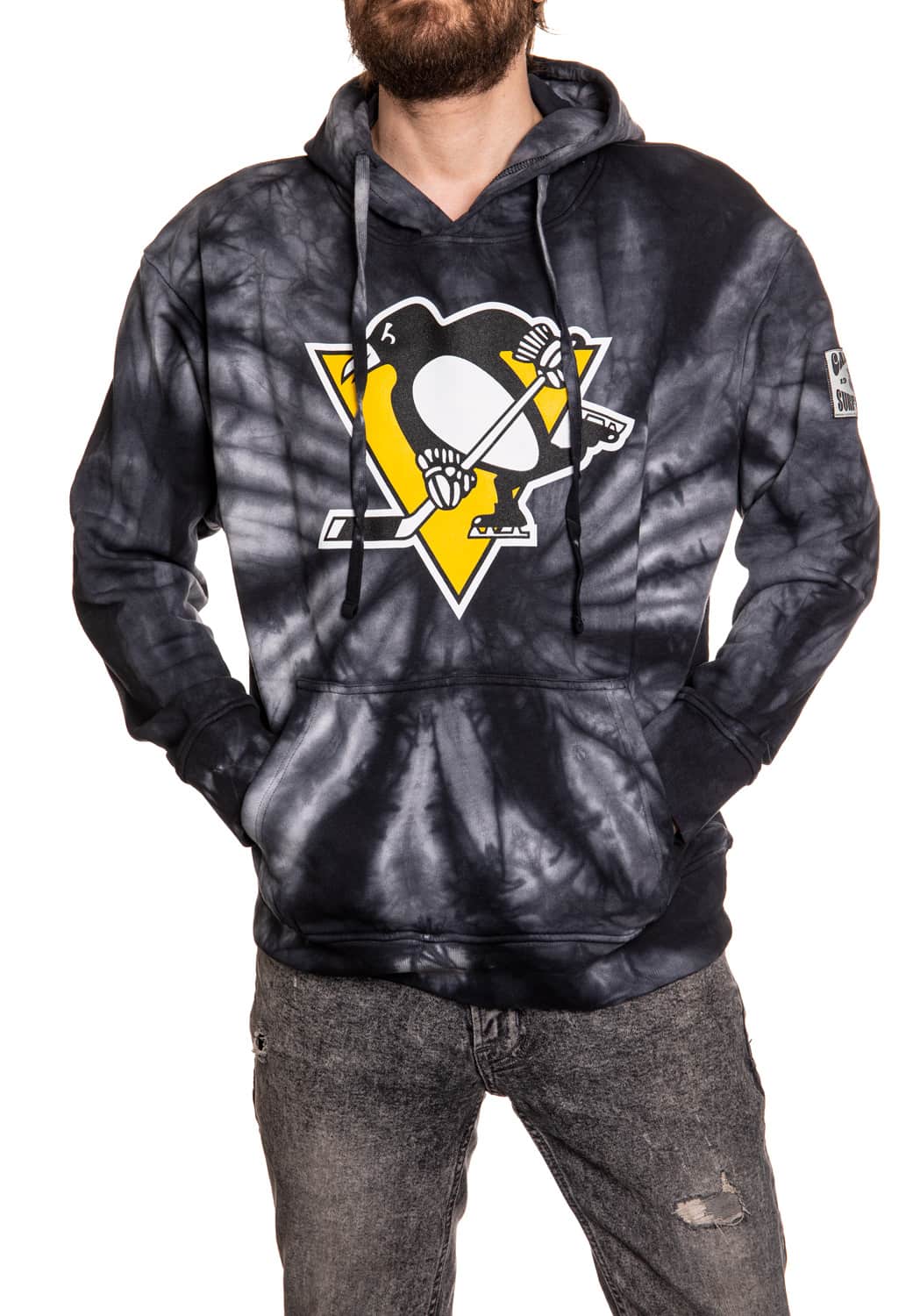 Pittsburgh Penguins Spiral Tie Dye Pullover Hoodie