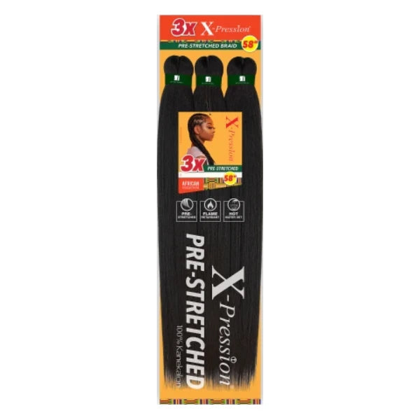 3X X-Pression Pre-Stretched Braid 58in