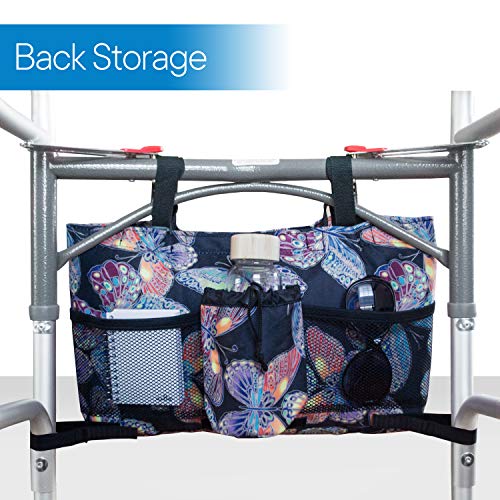 Water Resistant Bage with Temperature Controlled Thermal Compartment| Walker Tote or Walkers, Scooters or Rollator Walkers