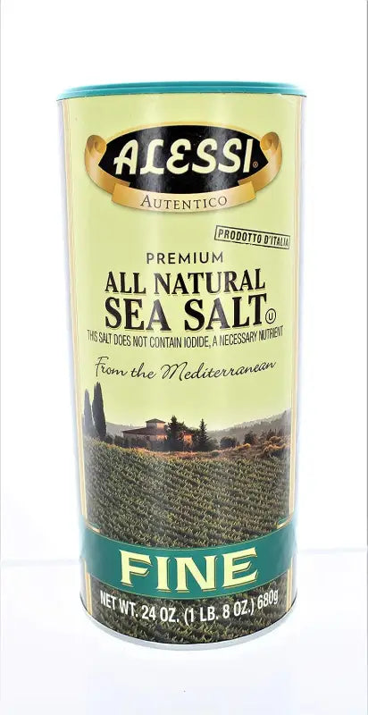 ALESSI Fine Mediterranean Sea Salt, 24 OZ