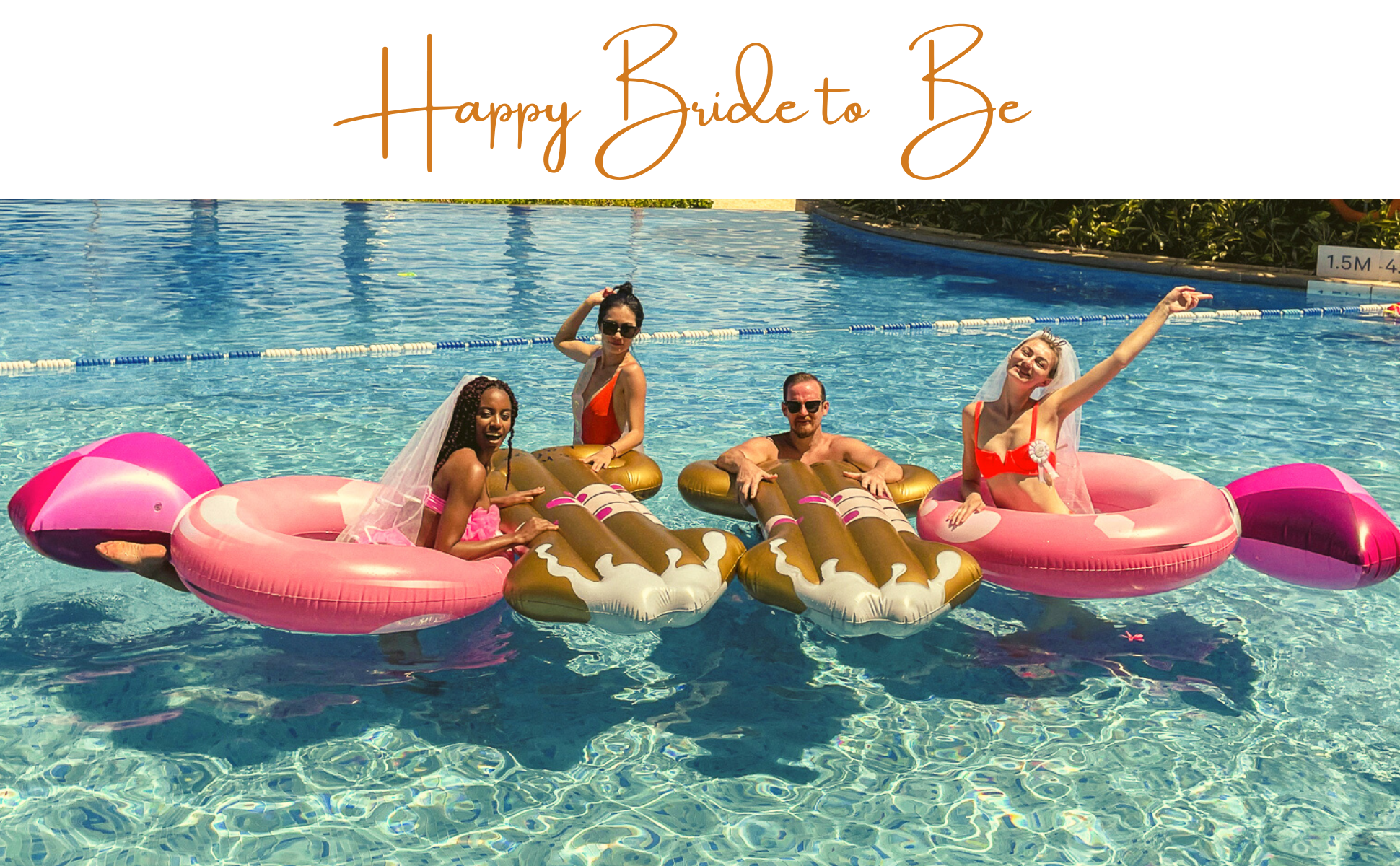 Float Joy Bachelorette Party Pool and Décor