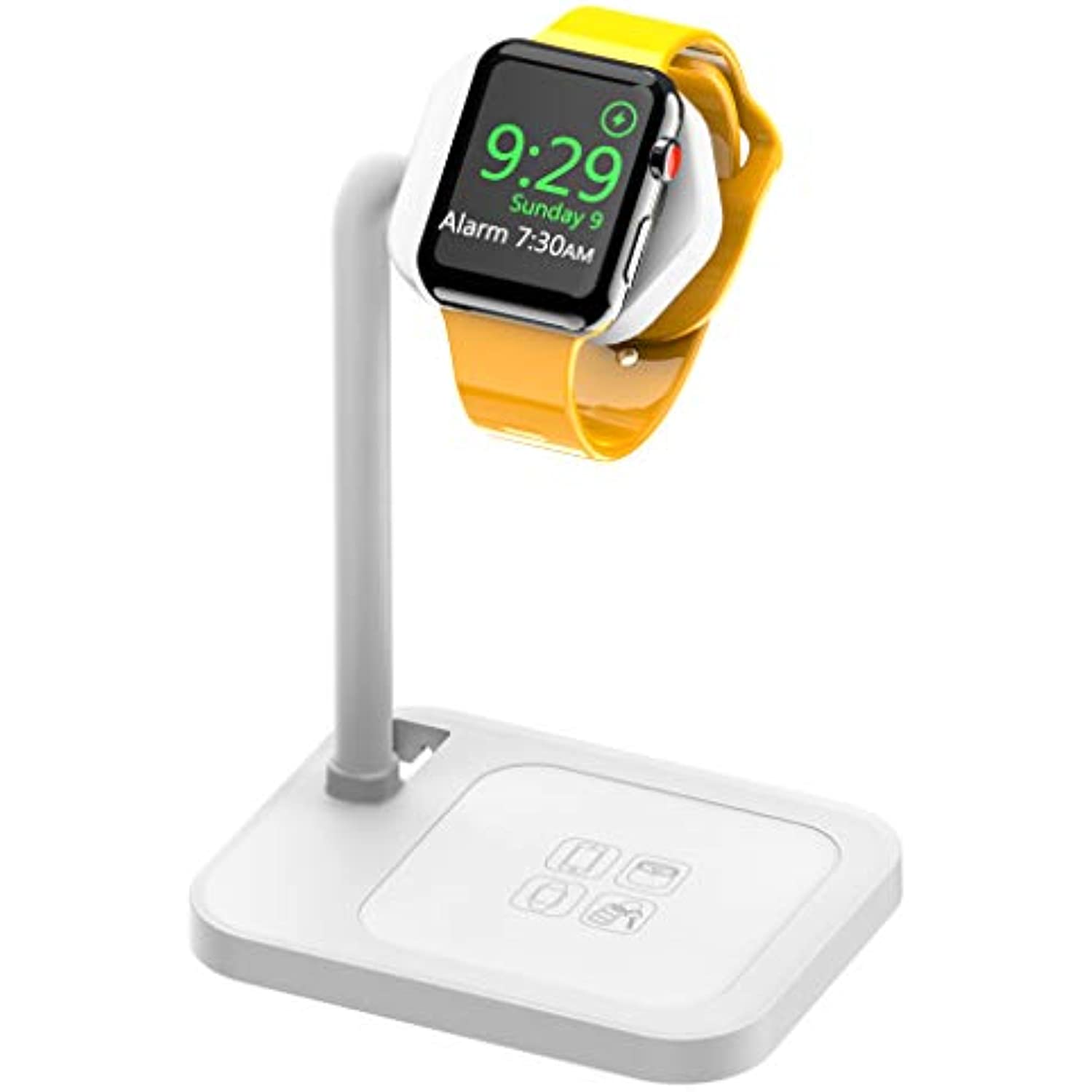 2 in 1 iWatch Charging Stand for iwatch & iPhone SE/7/6/5/4/3/2/1 - Adapters Not Included