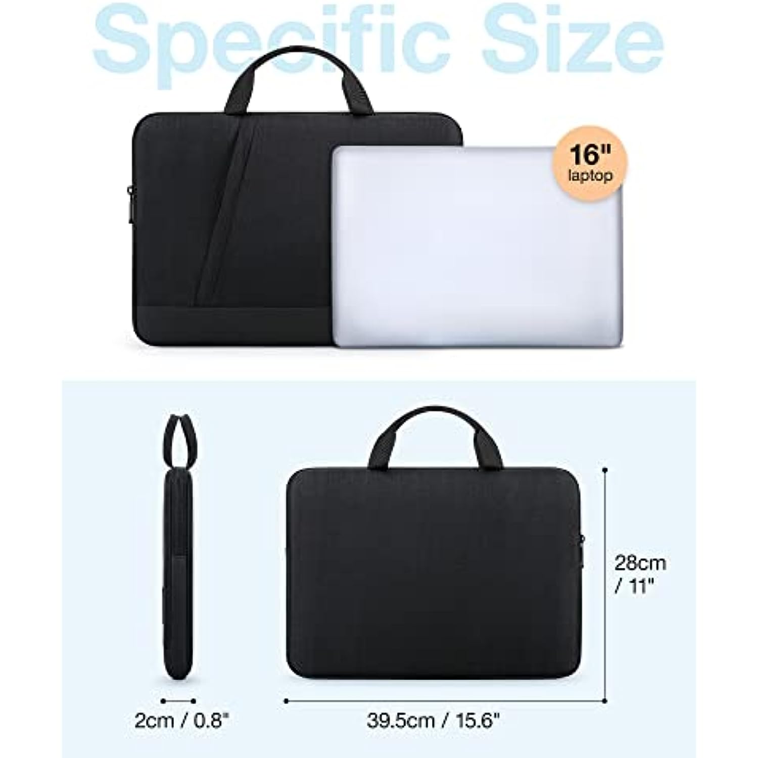 Laptop Case Compatible with 13.3-15.6 Inches Laptops