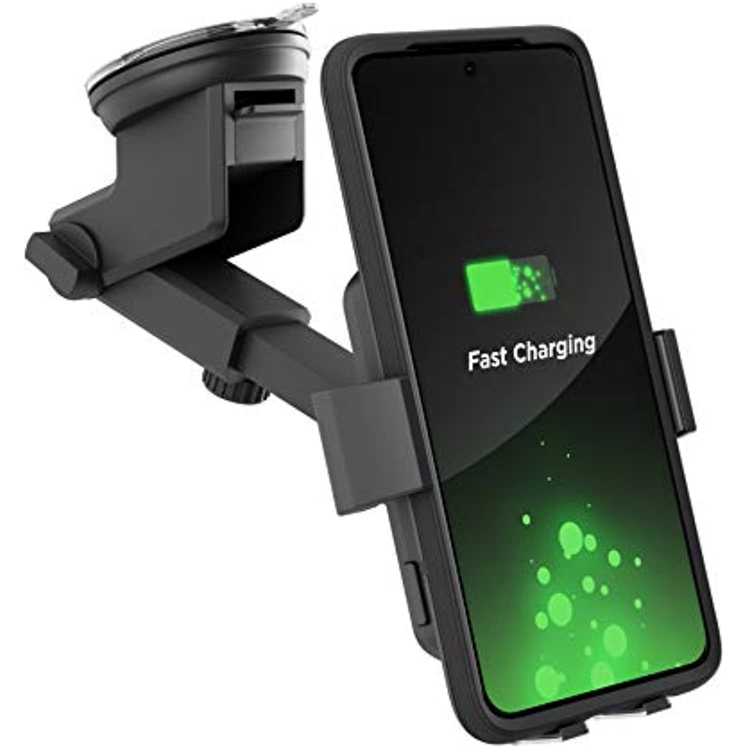 Auto Clamping Fast Charging Qi Holder for Galaxy S23/S22/S21/S20/Plus/Ultra/S10/S9/Note 10/20 Car Mount