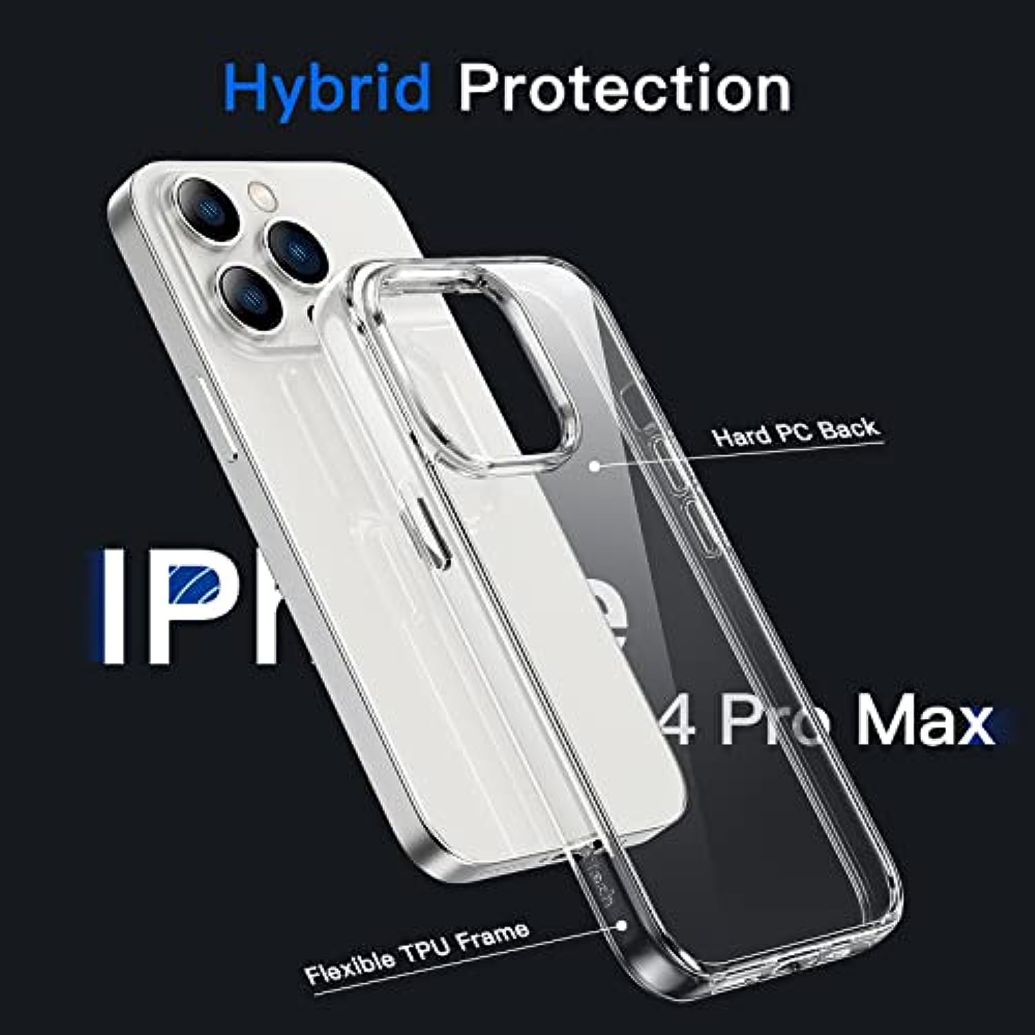 Shockproof Phone Bumper Cover for iPhone 14 Pro Max