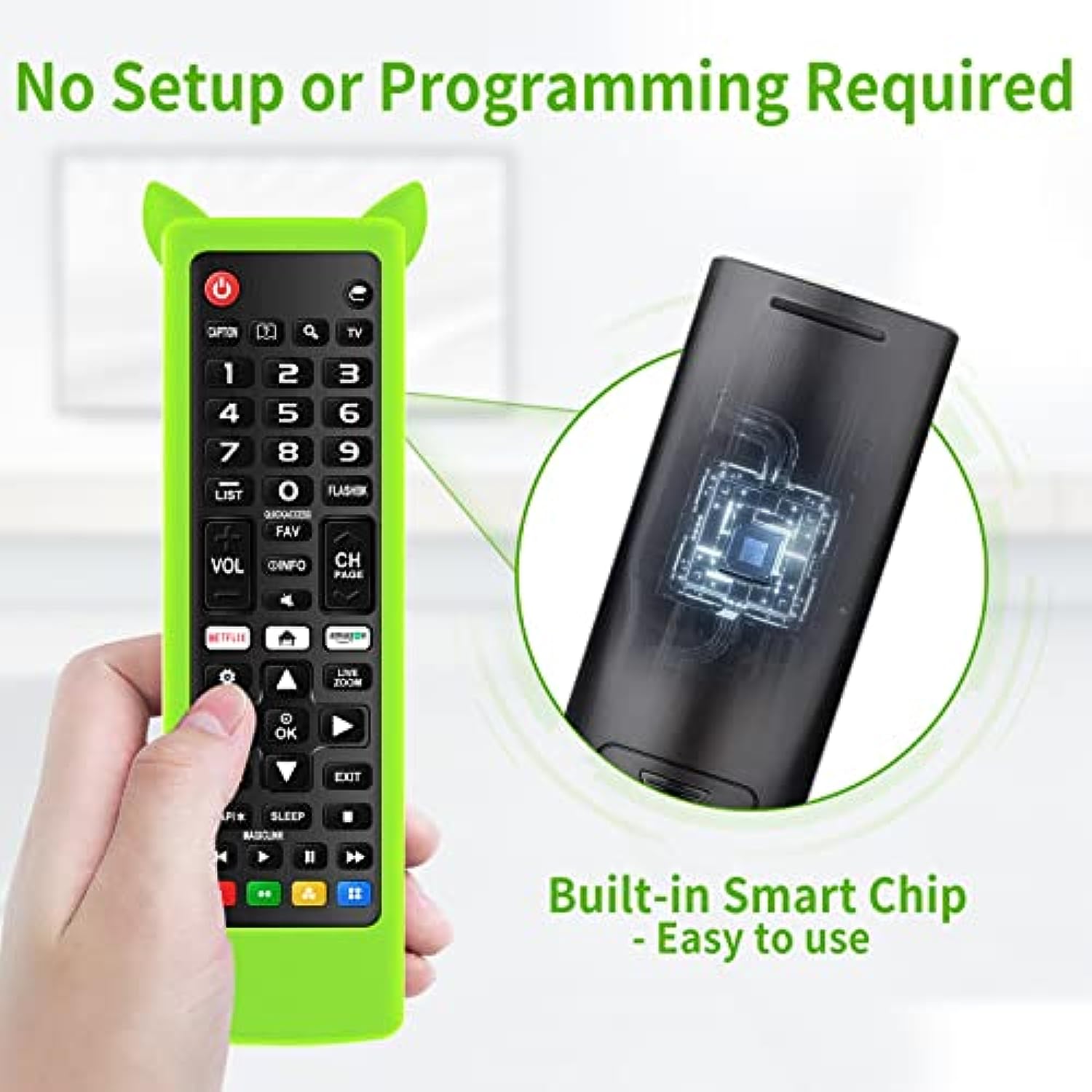 Pack of 2 Universal Remote for LG Remote Control Smart TV with Netflix, Prime Video Shortcut Keys Compatible with All Models LG TV