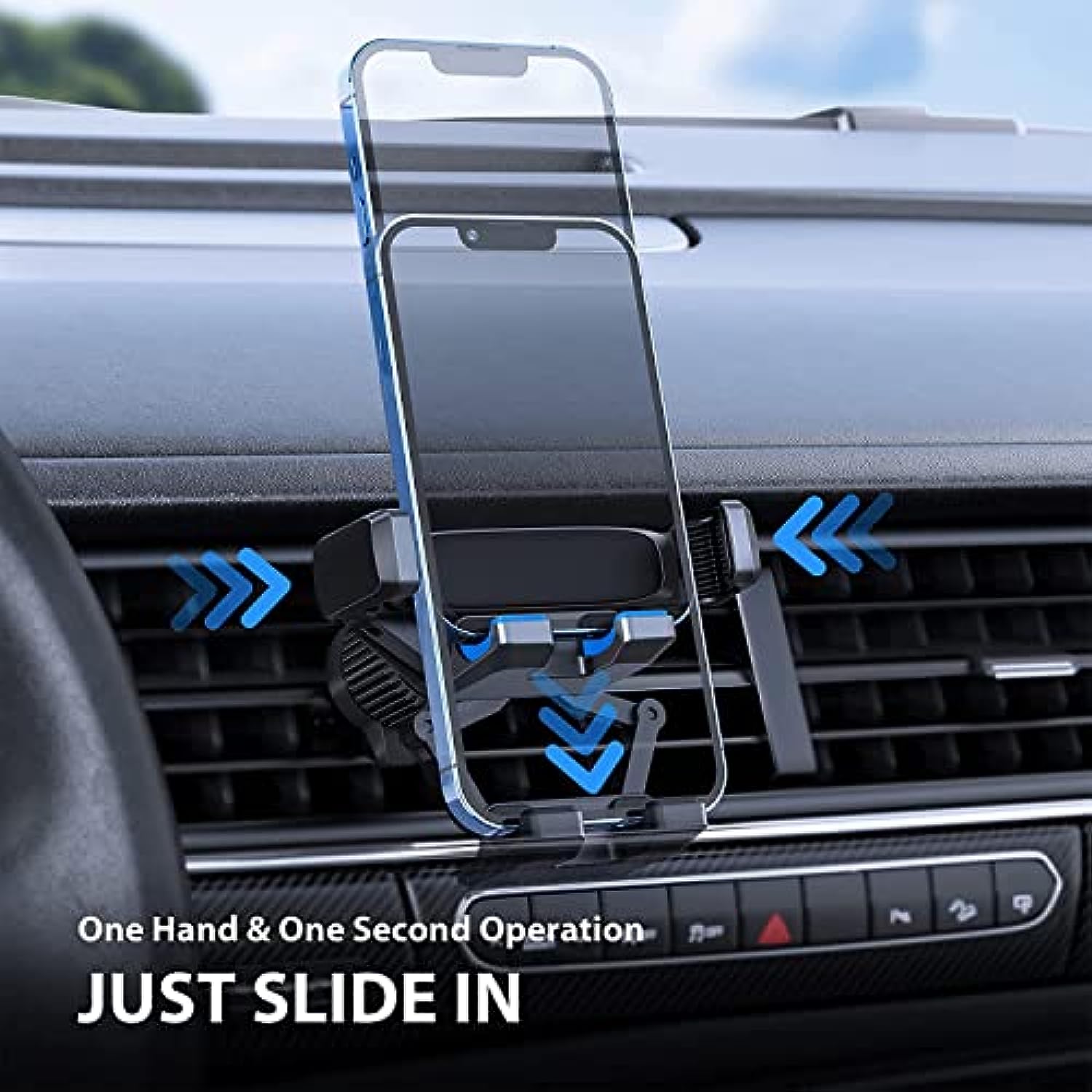 Air Vent Clip Auto Lock Car Cell Phone Holder Mount Cradle in Vehicle Fit for Smartphone