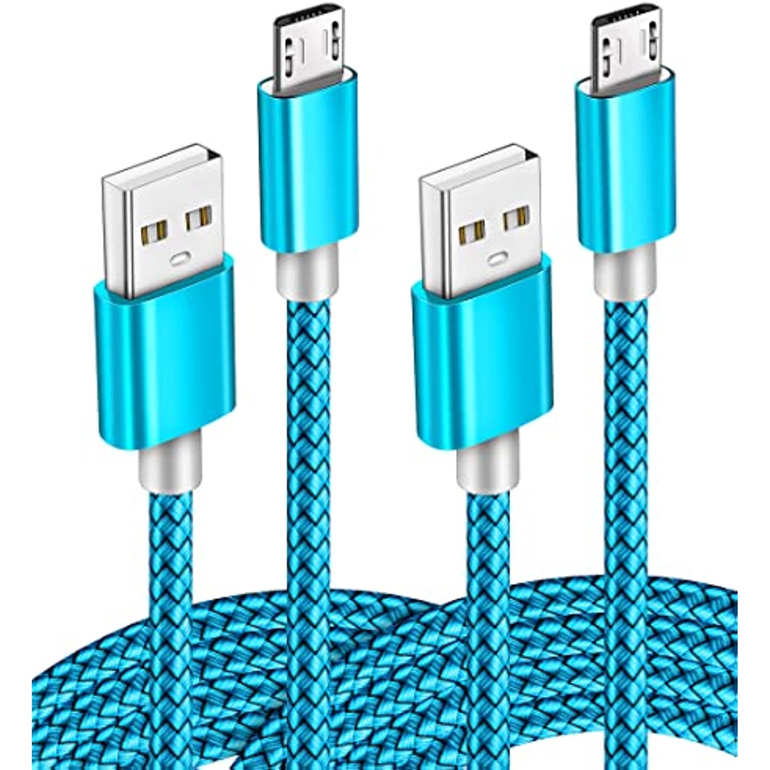 Micro USB Cable 2pack 6ft Android Charger Cord Fast Quick Charging for Android