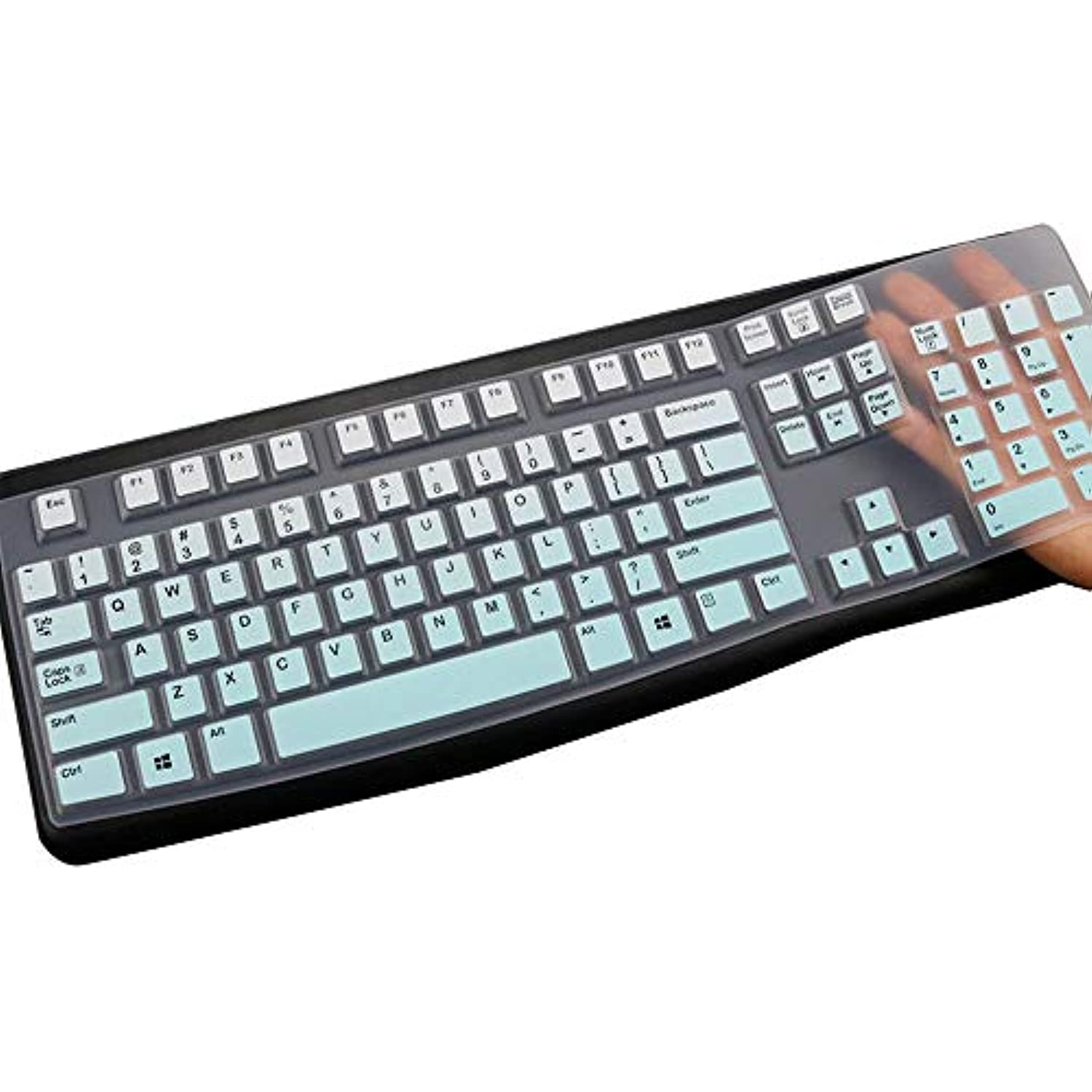 Keyboard Cover Skin Protector for Logitech MK120 K120 Wired Keyboard