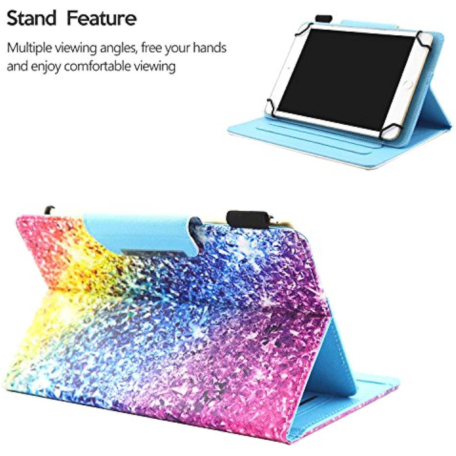 Universal Case for Lenovo/ASUS/LG/Huawei Mediapad/iPad 10.2/9.7/10.5/Air 3/2/1 and Galaxy S6 10.5/Tab A/E/S/3/4/s2/s3/s4/S5e 9.7